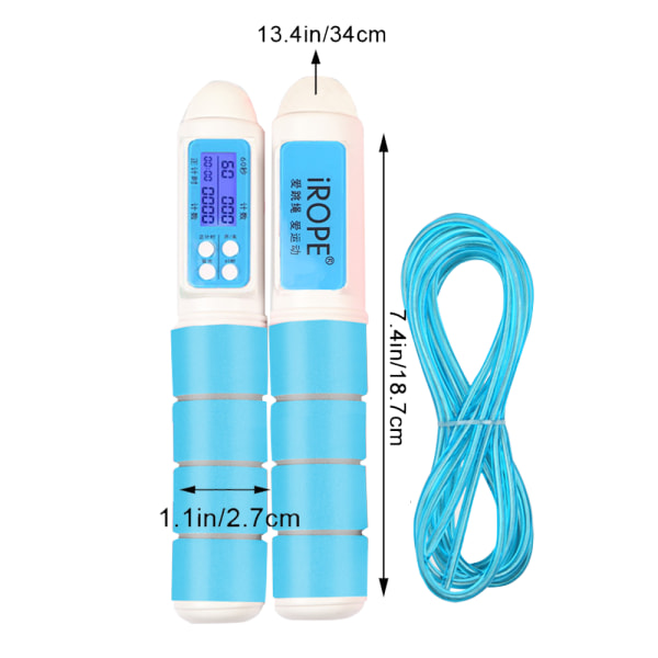 Jump Rope, Speed ​​Skipping Rope med Calorie Counter, for