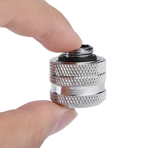 Water Cooling Compression Fitting for Rigid Acrylic Tube 10 * 14mm (Silver)