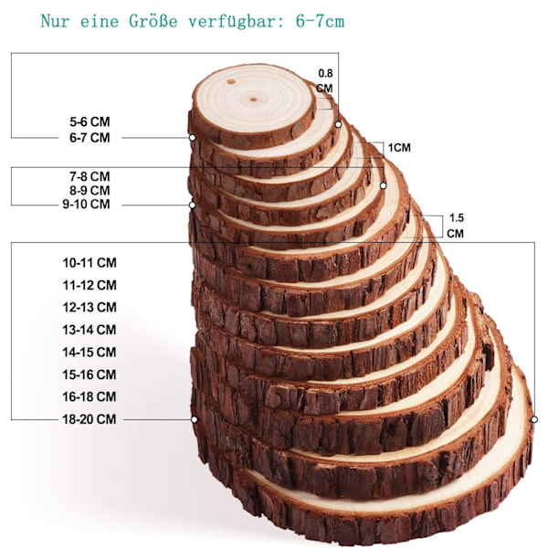 Hantverk Nära Till Hands, Naturliga Träskivor Obehandlad Furu För Kreativa DIY-projekt, Perfekt För Rustika Bröllopsdekorationer, Jul