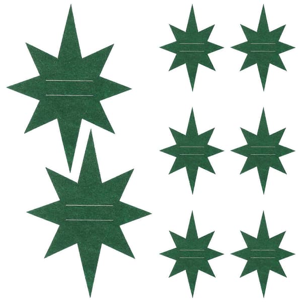 Julbestickfickor för dekoration 8 st julgransformade bestickhållare