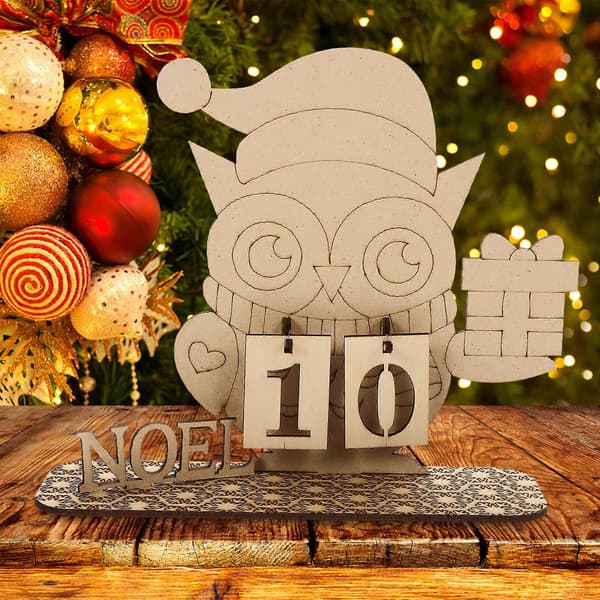 Julekalender i tre, 2-pakning for juledekorasjon