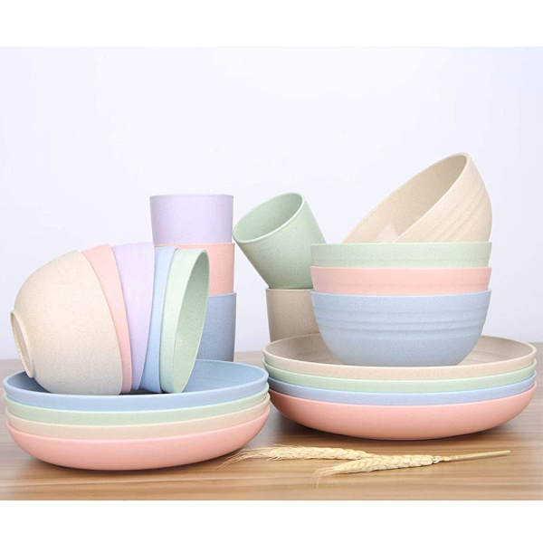 Tallerkensæt 20cm middagstallerken lavet af PP, moderne middagstallerken, ubrydelig