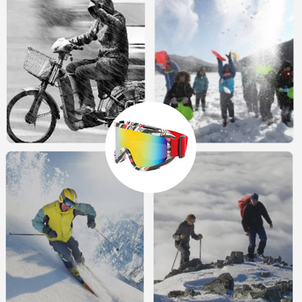 Goggle Motocross Vind Dammskydd Aviator Glasögon Snowboard Glasögon