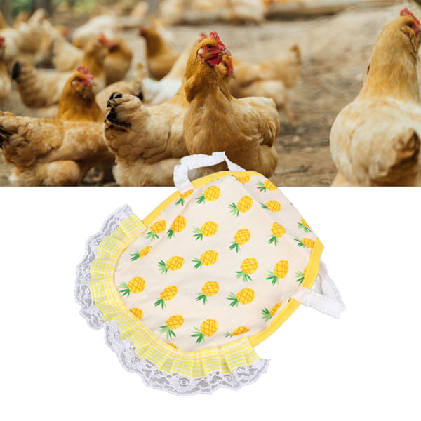 Kana Satula Esiliina Kaksinkertainen Kerros Puuvilla Mukava Kana Sulka Kiinnitin Siipi Selkäsuoja Siipikarjan Keltainen Ananas