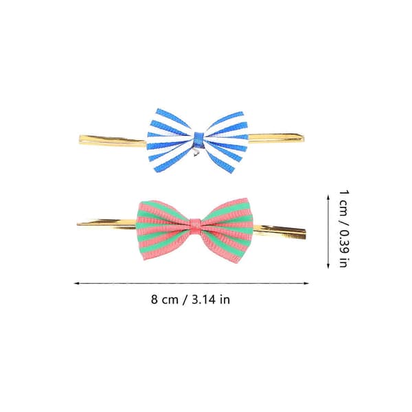 Bakepose-sløyfer for kjærlighet på pinne, 70 stk. assorterte farger polyester-strips