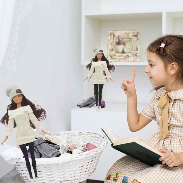Flerfärgade Barbie dockkläder supermodell för 30 cm dockor
