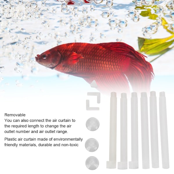 Aquarium Curtain Air Vent Oxygen Increasing Release Diffuser Set Aeration Pump Accessory