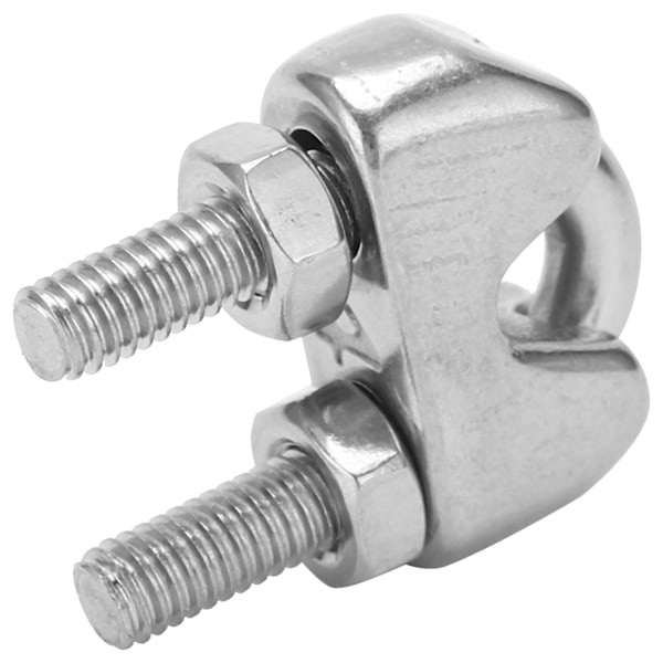 10 stk 3/16 tommers M4 rustfritt stål wire tau klemme klemme U bolt sal festemiddel