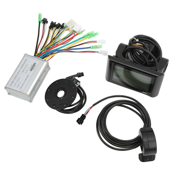 36V 48V Borstlös Motorkontroller S900 LCD-display 130X Tumgasreglage 8C Effektassistanssensor Kit för Elcykel