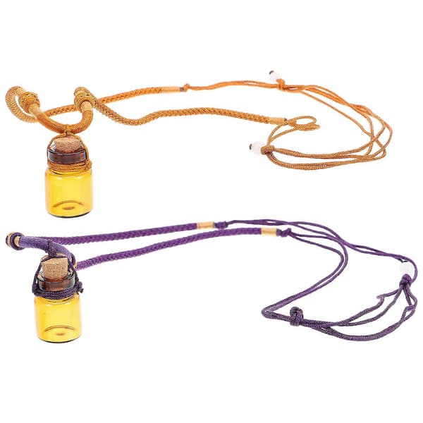 Halsband med eterisk oljeflaska, parfymflaskor för dekoration och förvaring, 4 st