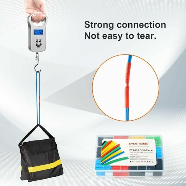 Krympslang Kit, Långvarigt Skydd för Elektrisk Kabel, Flamskyddande Isoleringsmaterial, Säkert och Enkelt för Industriellt och Hemmabruk, Färg
