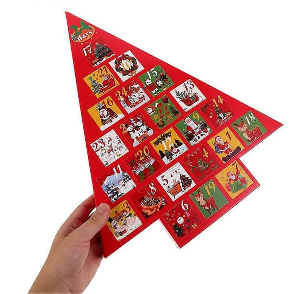 Adventskalender i papper för julfest, 2-pack