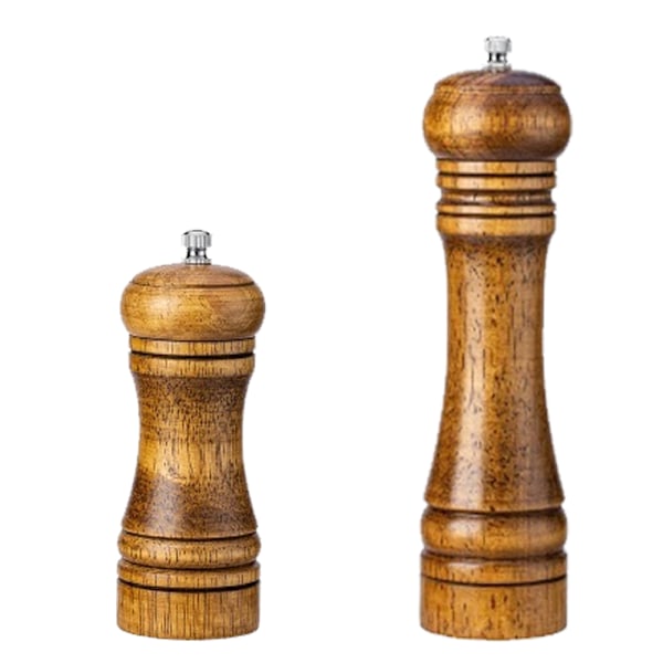 Salt and pepper mill made of wood Spice mills with ceramic grinder