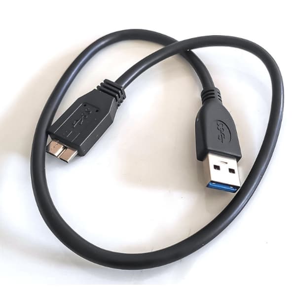 Sync USB 3.0 Strømadapter Y-kabel til bærbar SSD, overførselshastighed op til 5 Gbps snoet parkabling ekstra strømdata Y-forlængerkabel, højhastigheds