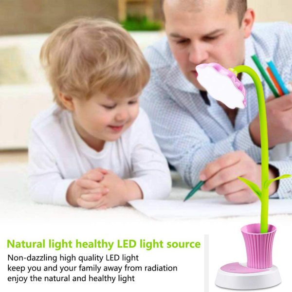 Bordslampa för barn LED Ögonskydd Skrivbordslampa Dimbar