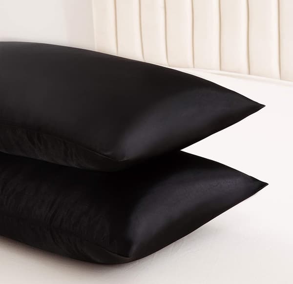 2-pack Satinkuddfodral för hår och hud, satinkuddfodral med kuvertstängning