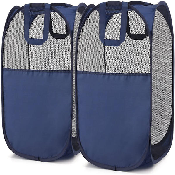 Sammenleggbar klesvaskurv Svart 36*36*58cm, Klesvaskurv