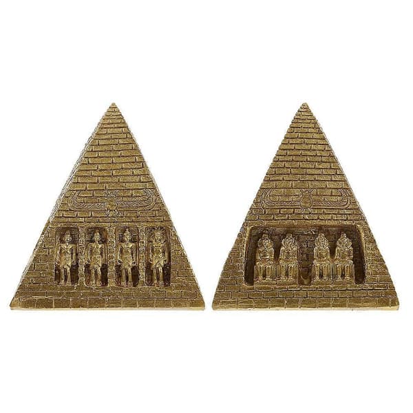 Pyramidprydnad för inomhusbruk, pyramidmodell i harts för dekoration, 9 st