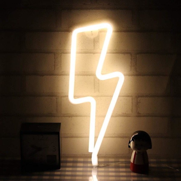 LED-neonvalot, sininen välähdys, USB/paristokäyttöiset neonvalot, hehkuva neon-yövalo, värillinen seinävalaisin, studio, juhlat, baari, joulu, syntymäpäivä