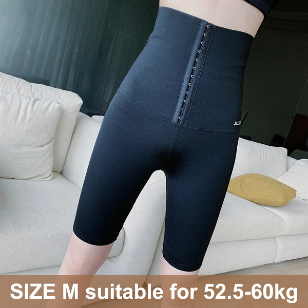 Korta leggings dam sporttights, yogabyxor hög midja, för gym, löpning