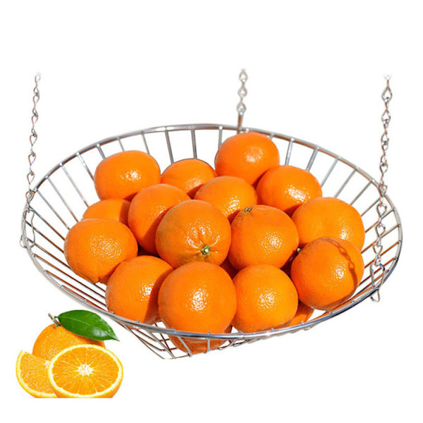 Elegant Korg för Frukt- och Grönsaksförvaring, Utrymmesbesparande Design för Kök och Hem, Silver, 3-Vånings Hängande Förvaringskollektion
