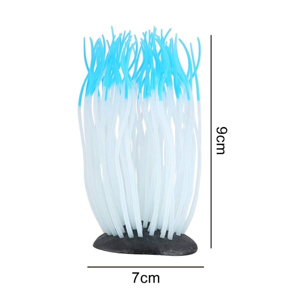 Akvariedekoration Glødende Kunstig Søanemone, til Akvarium