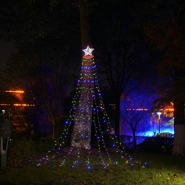 Lysande Julstjärnor, Juldekorationer Utomhus med Energieffektivitet och Vattentät Design, Julstjärnor för Gårdsdekoration och