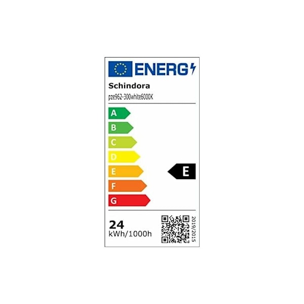 Dimbar Vit LED Taklampa, 24W Ek & Järnram, Energibesparande Icke-dimbar Lampa med Vit Frostat Akryl Lampskärm för Minimalistisk Inredning