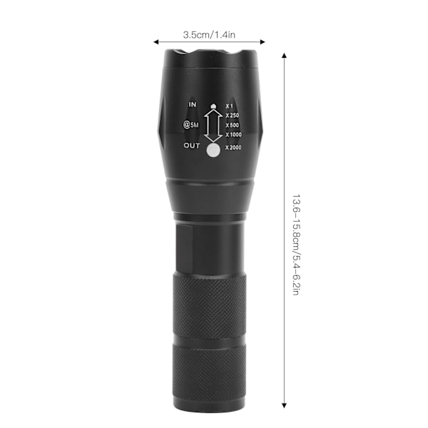 5W LED infraröd ficklampa Highlight 850NM nattvision infraröd fokusering fyllning fackla