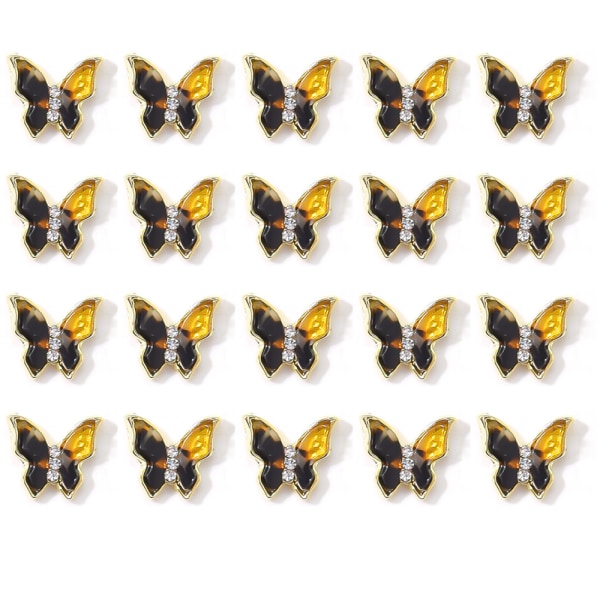 3D Nail Art Butterfly Nail Art tekojalokivi Diamond Glitter,