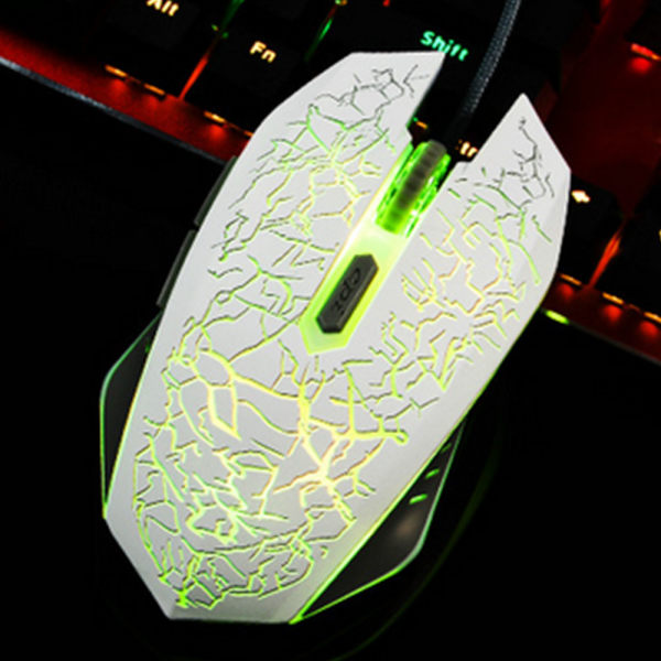 Gaming-mus med kabel, USB-optiske computermus med RGB-baggrundsbelysning,
