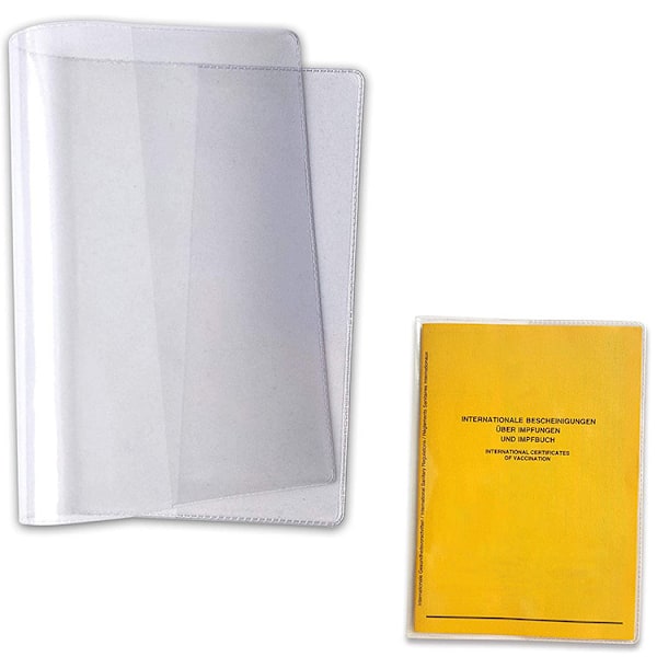 10 stk. vaccinationscertifikat cover, beskyttende cover vaccinationskort vandtæt blød, vaccinationscertifikat cover transparent, vaccination