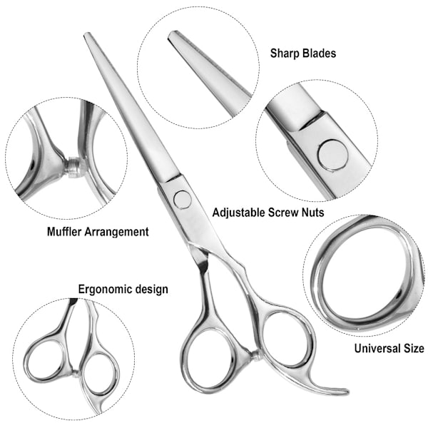 Ammattimainen hiustenleikkaussakset -setti Monikäyttöinen hiustenleikkaussarja