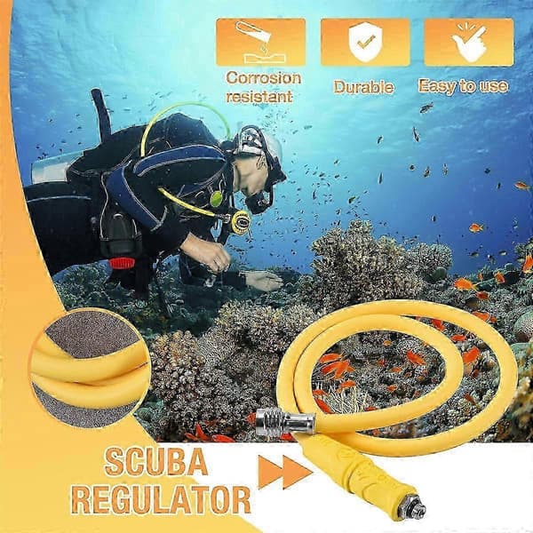 Slitstark lågtrycksslang för dykning BCD, regulator för andningsregulator, ny 2026