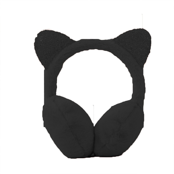 Cute Cat Ears Design Earmuffs Soft Ear Warmers Plush