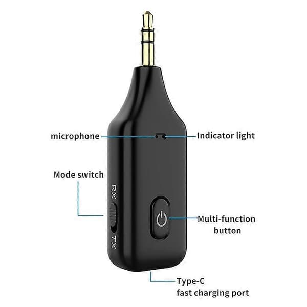 A60 3-i-1 Bluetooth-mottaker og -sender for bil