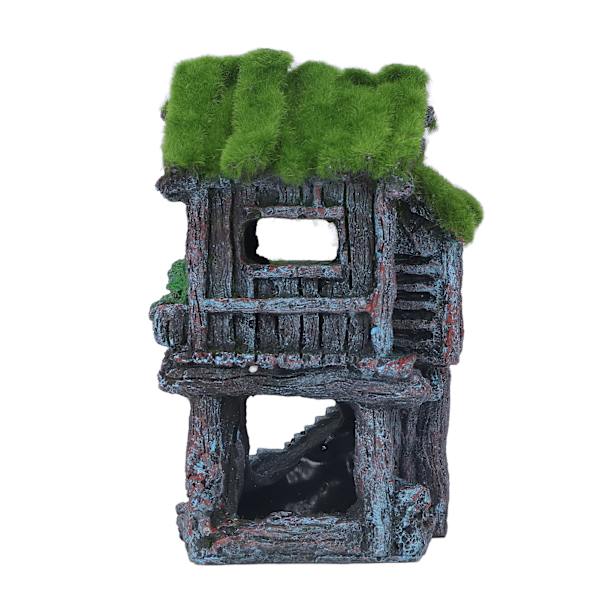 Akvarium Resin Paviljong Ornamenter Levende Livaktige Detaljer Trygt Resin Fisketank Paviljong Landskapsarbeid for Dekorasjon