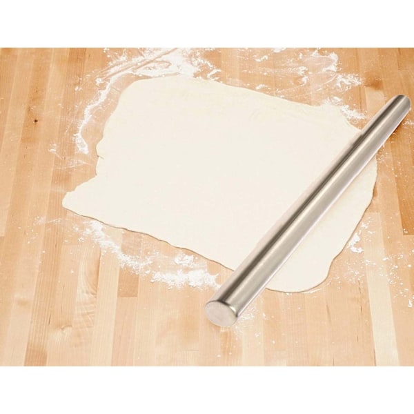 Professionell kavel i rostfritt stål, bekväm att använda 40 cm, matt finish för mångsidig deghantering