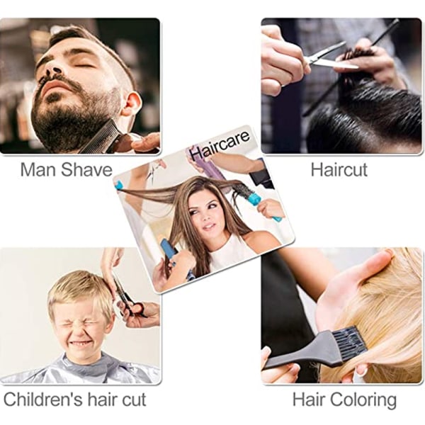 Hair Cutting Cape, Profesjonell Haircut Cape Sammenleggbar Hair Cutting Clock Paraply Frisørsett