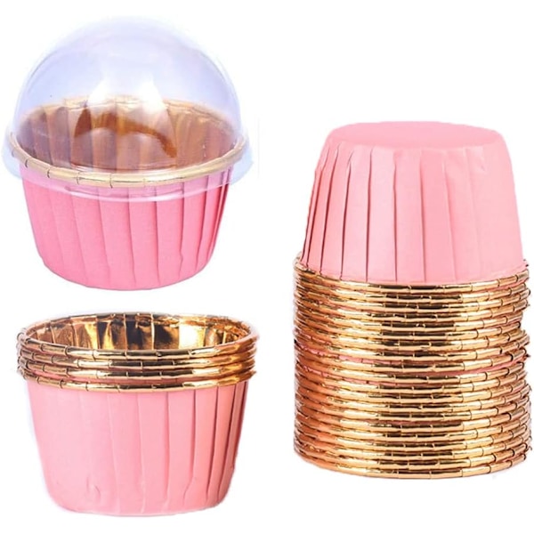 Aluminum foil cupcake, 50 pieces aluminum foil baking cups, aluminum foil disposable cupcake liners, aluminum foil cupcake cases, cupcake molds, for