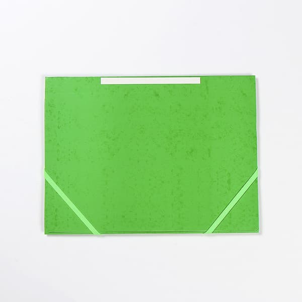 A4-format pappmapper med elastisk lukking, blandet farger
