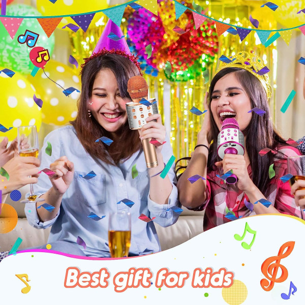 Morsomme leker for 3-12 år gamle jenter, mikrofon for barn Karaoke