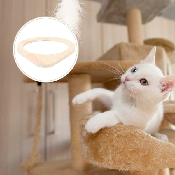 Space Capsule-stöd klätterstolpe för katt för gör-det-själv kattbäddsram