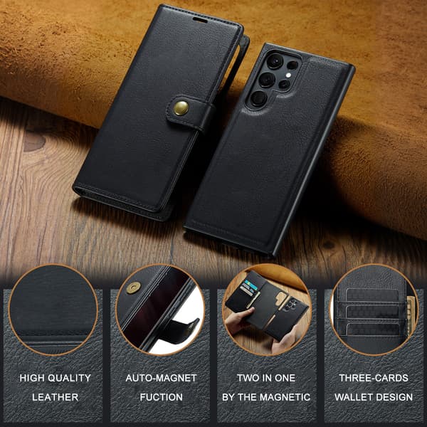 Samsung Galaxy S20 FE - DG.MING 2-i-1 Magnetisk Deksel - Svart