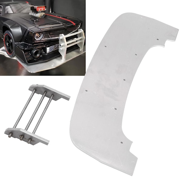 Metall Frontstøtfanger Chassis Rustning Beskyttelsesskive for ARRMA 1/7 RC Bil Oppgraderingsdeler