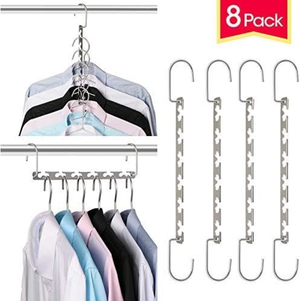 Giftol Plassbesparende Hanger Metal Hanger Magic Cascading Hanger