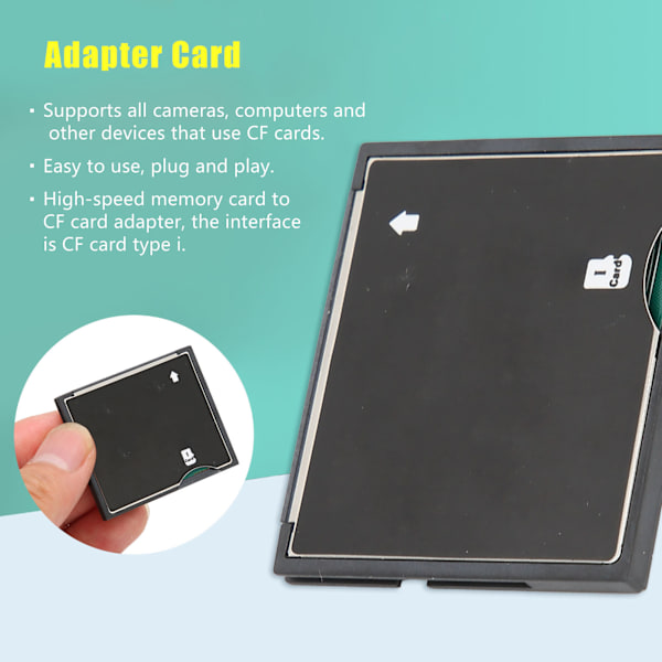 Minnekort til CF Micro Storage Card til CF-kortadapter HøyhastighetskameraadapterkortEnkelt minnekort til CF