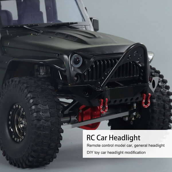 1/10 13mm RC Allmän strålkastare Fjärrkontroll Bil LED-ljus DIY Modifieringstillbehör Blå Vit