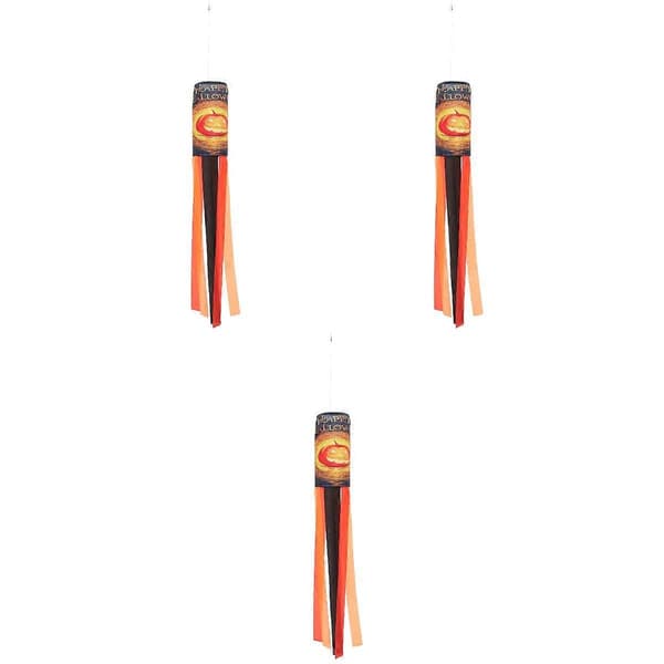 Hängande vindstrumpa för Halloween utomhus, 3-pack