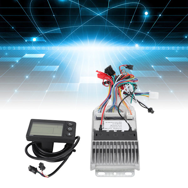 48V 60V 500W Elektrisk Cykel Børsteløs Controller LCD Display Kit 3 Mode Sinusoid Elektrisk Cykel Controller Kit